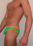 Low Rise Florescent Green Swim Trunks : C2F86