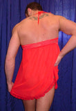 Mens chiffon and lace negligee