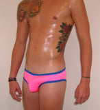 Low Rise Florescent Pink Swim Trunks : C2F84 