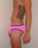 Low Rise Florescent Pink Swim Trunks : C2F84