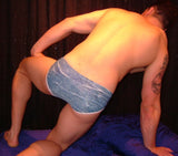 Low Rise Printed Denim Trunks : C2F83